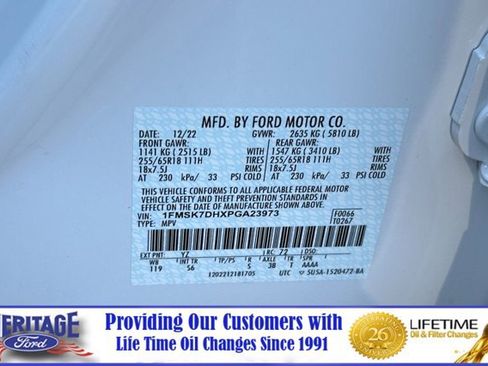 Certified 2023 Ford Explorer XLT w/ Equipment Group 202A image 30