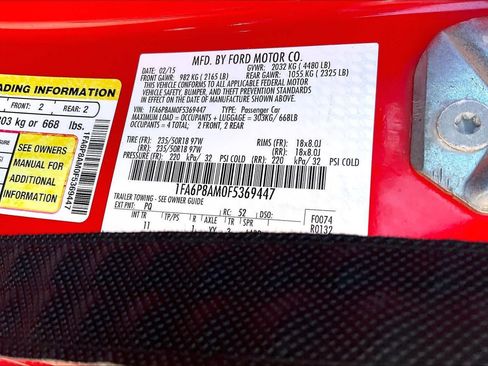 Used 2015 Ford Mustang Coupe w/ Equipment Group 051A RWD image 32