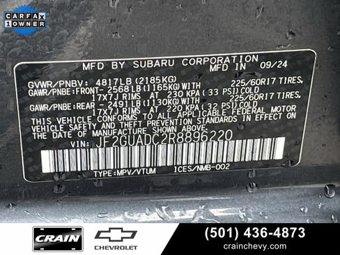 Used 2024 Subaru Crosstrek 2.0i Premium w/ Crosstrek Mirror Package image 32