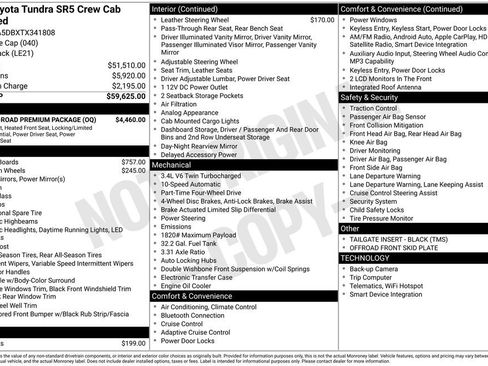 Used 2026 Toyota Tundra SR5 w/ TRD Off-Road Premium Package AWD/4WD image 7