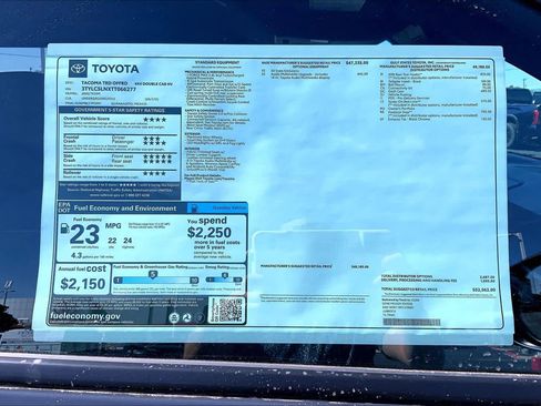 New 2026 Toyota Tacoma TRD Off-Road AWD/4WD image 22