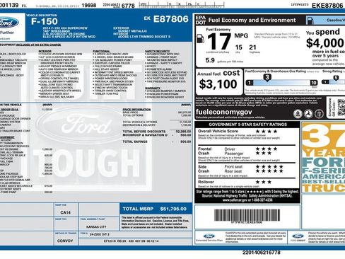 Used 2014 Ford F150 Lariat w/ Lariat Chrome Package AWD/4WD image 10