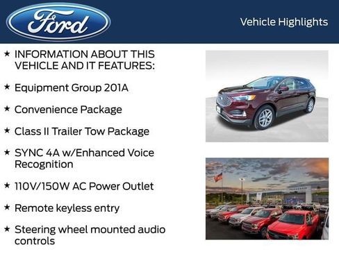 Used 2023 Ford Edge SEL w/ Convenience Package AWD/4WD image 4