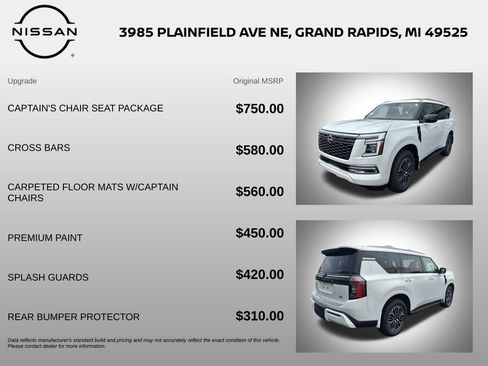 New 2026 Nissan Armada SL w/ Captain's Chari Seat Package AWD/4WD image 6