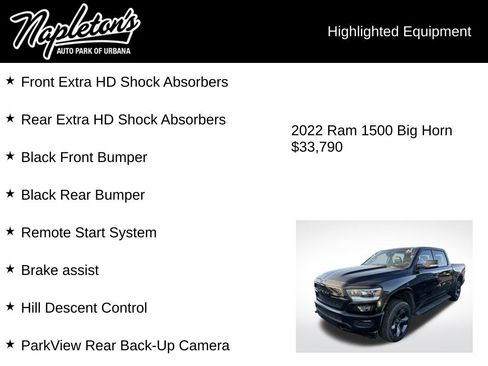 Used 2022 RAM 1500 Big Horn w/ Built-to-serve Edition image 8