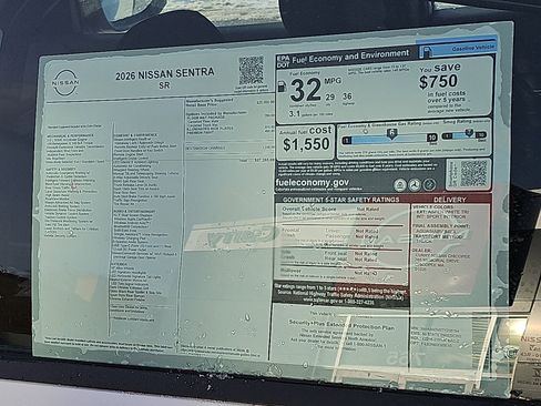 New 2026 Nissan Sentra SR w/ Floor Mat Package image 19