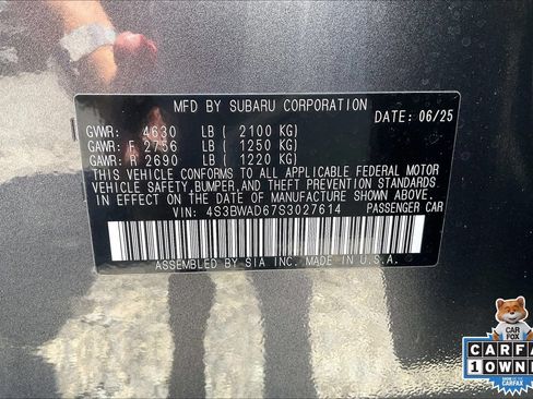 Certified 2025 Subaru Legacy Premium AWD/4WD image 33