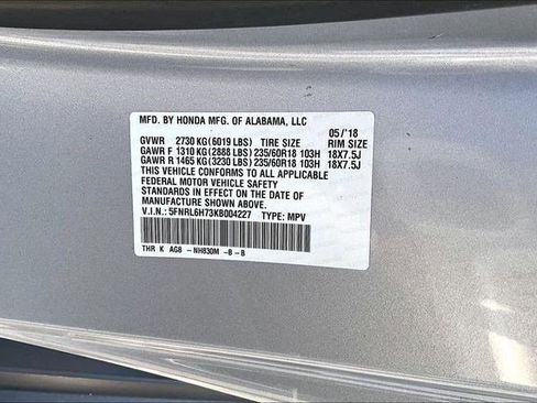 Certified 2019 Honda Odyssey EX-L image 18
