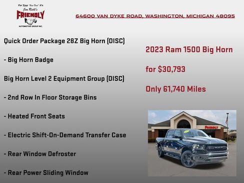 Used 2023 RAM 1500 Big Horn AWD/4WD image 5