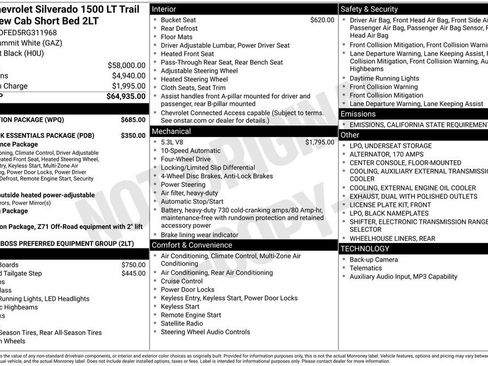 Used 2024 Chevrolet Silverado 1500 LT Trail Boss w/ Protection Package image 10