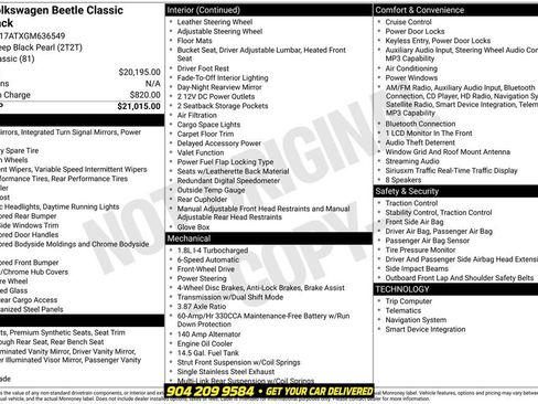 Used 2016 Volkswagen Beetle 1.8T Classic FWD image 2