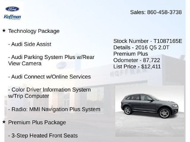 Used 2016 Audi Q5 2.0T Premium Plus AWD/4WD image 5