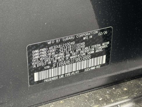 New 2026 Subaru WRX Premium AWD/4WD image 18