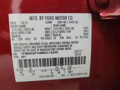 Used 2021 Ford Explorer Limited w/ Equipment Group 301A image 33