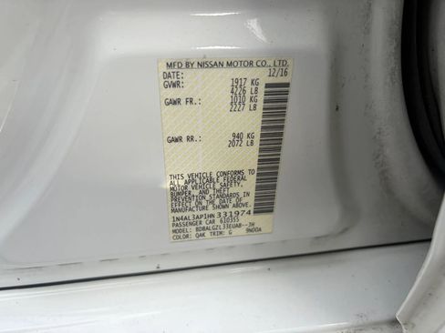 Used 2017 Nissan Altima 2.5 S w/ Power Driver Seat Package FWD image 29