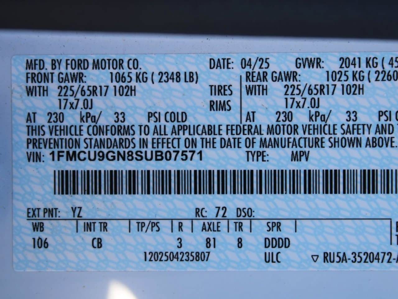 Used 2025 Ford Escape Active AWD/4WD image 29