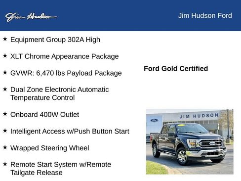 Certified 2023 Ford F150 XLT w/ Equipment Group 302A High image 12