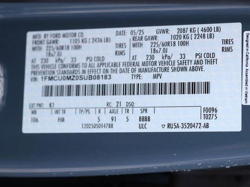 Used 2025 Ford Escape ST-Line w/ Equipment Group 301A FWD image 31