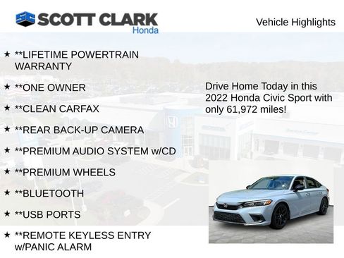Used 2022 Honda Civic Sport image 11