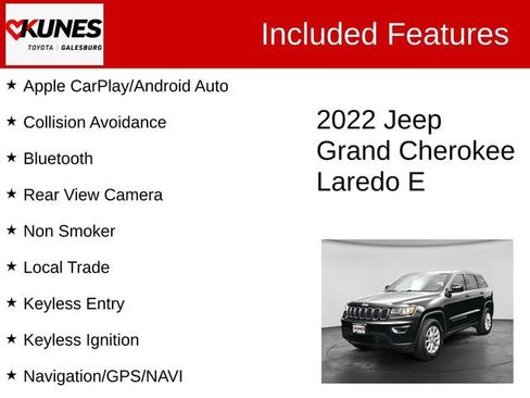 Used 2022 Jeep Grand Cherokee Laredo E AWD/4WD image 2