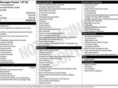 Used 2014 Volkswagen Passat 1.8T SE image 2