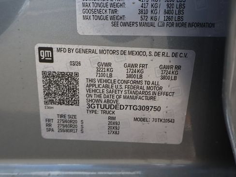 New 2026 GMC Sierra 1500 SLT w/ SLT Premium Plus Package AWD/4WD image 26