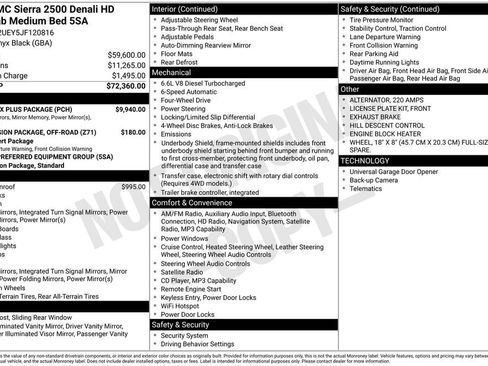 Used 2018 GMC Sierra 2500 Denali w/ Duramax Plus Package AWD/4WD image 4