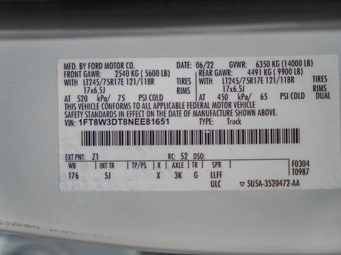 Used 2022 Ford F350 Lariat w/ Lariat Value Package AWD/4WD image 68