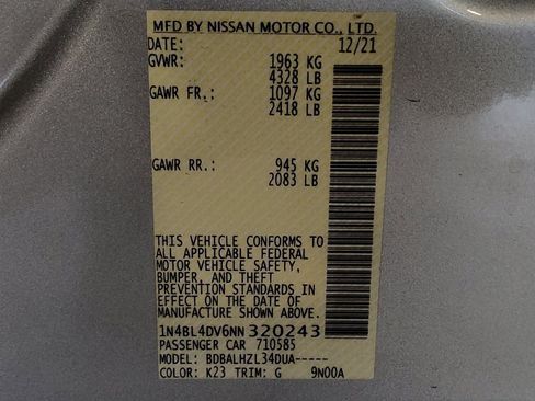 Used 2022 Nissan Altima 2.5 SV FWD image 33
