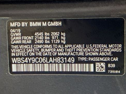 Used 2020 BMW M4 Coupe w/ M Driver's Package image 38