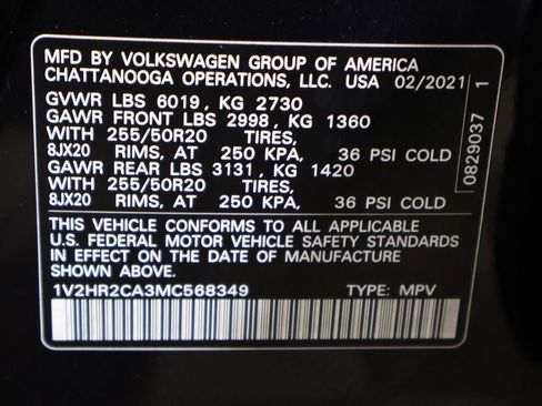 Used 2021 Volkswagen Atlas SE image 56