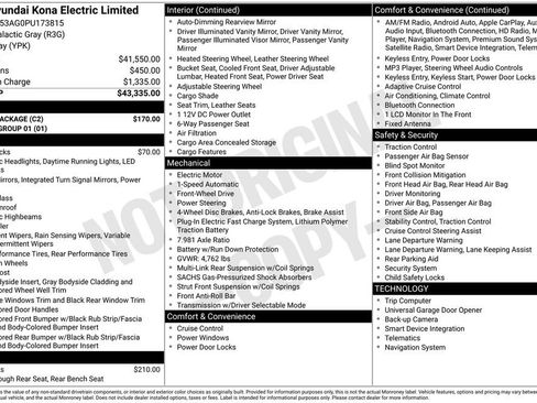 Used 2023 Hyundai Kona Limited w/ Cargo Package image 34