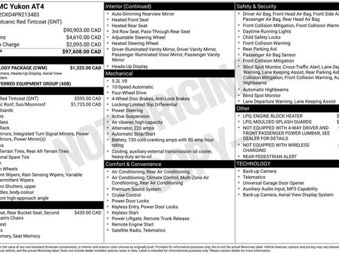 Used 2023 GMC Yukon AT4 w/ Technology Package AWD/4WD image 3