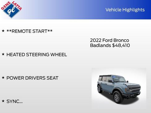 Certified 2022 Ford Bronco Badlands AWD/4WD image 35