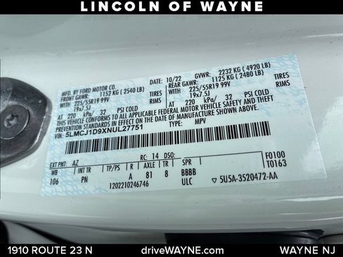 Certified 2022 Lincoln Corsair AWD w/ Premium Package image 31