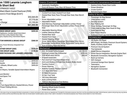 Used 2016 RAM 1500 Laramie Longhorn w/ Convenience Group AWD/4WD image 42