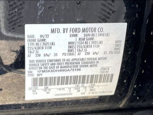 Certified 2022 Ford Explorer XLT w/ Class IV Trailer Tow Package AWD/4WD image 31