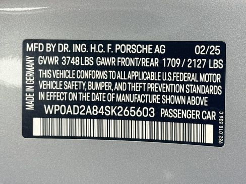 Certified 2025 Porsche 718 Cayman GTS RWD image 29