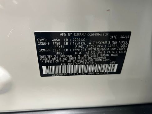 Used 2025 Subaru Outback Limited image 33