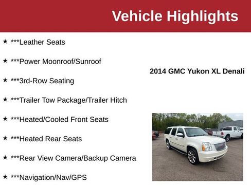 Used 2014 GMC Yukon XL Denali AWD/4WD image 10