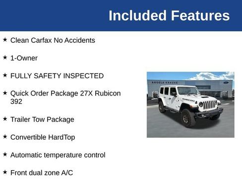 Used 2023 Jeep Wrangler Unlimited Rubicon 392 w/ Trailer Tow Package AWD/4WD image 5