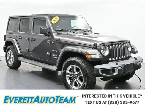 Used 2018 Jeep Wrangler Unlimited Sahara w/ Cold Weather Group AWD/4WD image 1