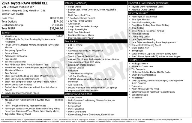 Certified 2024 Toyota RAV4 XLE AWD/4WD image 35