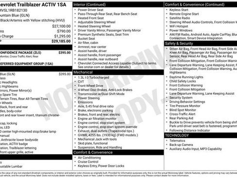 Used 2024 Chevrolet TrailBlazer ACTIV w/ Driver Confidence Package FWD image 26