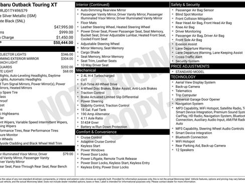 Used 2026 Subaru Outback Touring XT AWD/4WD image 5