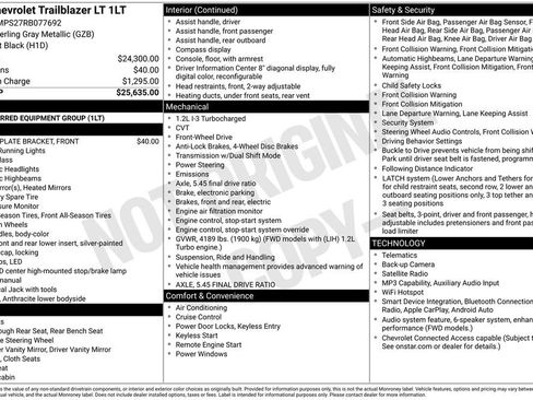 Used 2024 Chevrolet TrailBlazer LT FWD image 16