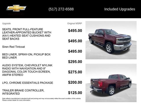 Used 2017 Chevrolet Silverado 1500 LTZ w/ Sport Package AWD/4WD image 6