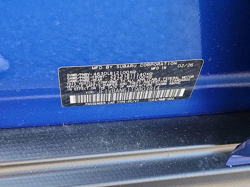 New 2026 Subaru WRX Limited AWD/4WD image 18