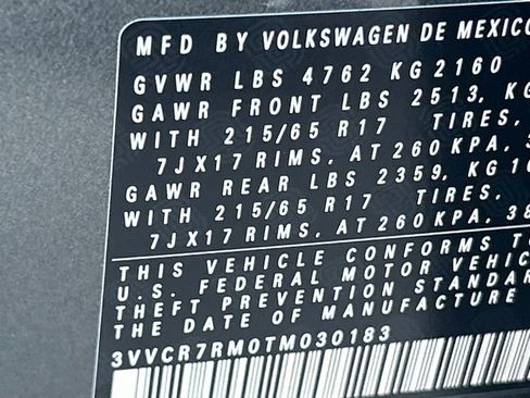 New 2026 Volkswagen Tiguan S FWD image 60