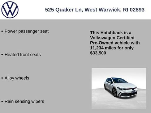 Certified 2024 Volkswagen GTI SE w/ SE Leather Seats Package FWD image 25